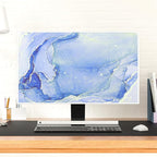 Baocicco Modern Violet Marble Waterproof TV Cover Anti-Static Dustproof Protective Cover for LCD/LED/HD 50, 51, 52 Inch Decorative Monitor Accessories Covers for Television LED LCD OLED TVs Screen
