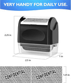 Identity Theft Protection Roller Stamp - Confidential Roller Stamp for Identity Protection & Security Stamp- Blocks Out Privacy Information, Guard Your Address & ID (2 Pack)
