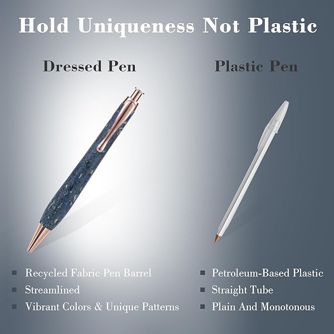 KARUS Gift Pen Set, Sustainable Refillable Ballpoint Pens with Black Ink, Stylish, Smooth Writing Pens for Women, Men, Office, Journaling, School, Thoughtful Gifting