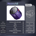 Digital Pomodoro Timer,Frosted Metal Productivity Cube Timer,1.8 in LED Digital Large Screen and Auto-Rotating Display,1/3/5/10/25/30/60min&Custom Time, Silent & Alarm,for Office, Study, Work(Purple)