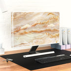 Baocicco Abstract Waterproof TV Screen Cover with Marble Design Aesthetic Television Covers for Xmas Decoration Anti-Static Dustproof Protective Cover for LED LCD OLED TVs 58, 59, 60 Inch