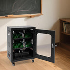 QUEWATSA Cell Phone Charging Station, 30-Device Rechargeable Mobile Phones Charging Cabinet, Locking and Charging Phone Storage Box, Mobile Charging Cart, Lockable Device Charging Locker