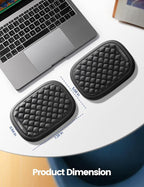 Vaydeer Ergonomic Wrist Rest Pad, 2 Pcs Armrest Pad Elbow Rest Padded, Relieve Elbow Pain Computer Arm Rest Wrist Support Cushion Mouse Pad for Desk Office Gaming