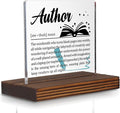 Author Gifts, Funny Desk Sign for Writers and Storytellers, Inspirational Definition Plaque for Novelists, Book Lovers, and Literary Creatives PA054