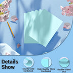Cardstock 8.5 x 11, Thick Printer Paper 75 lb/200 gsm, 80 Sheets Card Stock Blue, Heavy Card stock, Art CardStock Paper for Invitations, Diy Cards, Business Cards, Menus, Crafts, Drawing etc