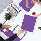 Two Pocket Folders, PANDRI 30 Pack 2 Pocket Folders, Letter Size Paper File Folder for School Office Home Business, Purple