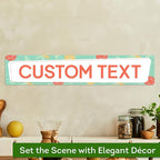 Custom Sign, Custom Street Sign, 11 Font Colors, 13 Font Styles, 4 Hole Options, 22 Sizes, 6x30 Inches, Rust Free DiBound, Fade Resistant, Made in USA by My Sign Center (Mid-Century Modern 2)