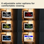 SSYA Dementia Clocks with Day and Date for Seniors,13 Alarms Custom Reminders, Extra Large Digital Calendar Clock for Elderly. (White)