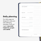 BestSelf 13-Week Self Journal & Goal Planner – Undated Daily ADHD-Friendly Journal for Men & Women | Productivity, Gratitude, Reflection & Habit Tracker | 2026 Life Organizer with Prompts, Black