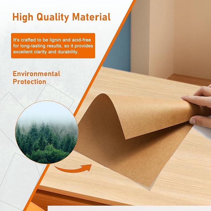 Guakicae 60 Sheets Brown Cardstock 5 x 7 Kraft Paper, 300gsm/110lb Heavyweight Flat Card Stock Printer Paper for DIY Card Making, Party Invitations, Thank You Cards, Graduations, Mailing