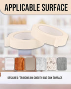 Lichamp Masking Tape 1 inch, 24 Pack General Purpose Beige White Masking Tape, 1 inch x 55 Yards x 24 Rolls (1320 Total Yards)