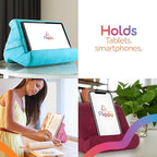 Flippy Original Tablet Pillow Stand & iPad Holder, Gift for Book Lovers & Readers, Multi-Angle Stand with Storage for Lap, Desk & Bed, Compatible with Kindle, Fire, iPad & Samsung, Greyster