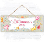 Custom Girl/Boy Name Sign Personalized Children Room Decor For Kids Bedroom, Wall, Christmas And Castle Tent Sign 5x13 Inches, ACM, Made in USA