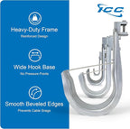 ICC Beam Clamp J Hook 2” with Retainer Clip - Galvanized Steel Cable Management Hooks for Hanging Cable to Beams - Rust-Resistant, EIA and TIA Compliant - 2 Inch 25 Pack