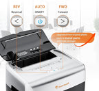 Bonsaii Heavy-Duty Paper Shredder for Home & Office - 110-Sheet Autofeed, Micro Cut, P-4 Security Level, 30-Minute Continuous Shred, 6-Gallon Bin