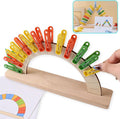 Dementia Activities for Seniors - Wooden Color Matching Clip Game Designed for Alzheimers Elderly, Activities & Memory Games for Dementia Seniors Patients
