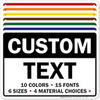 Custom Sign, Custom Sign for Business, Indoor/Outdoor use. 7x10 Inches, Rust Free .040 Aluminum, Fade Resistant, Made in USA by My Sign Center (Header)