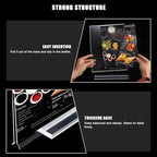 xydstay 6pack Acrylic Sign Holder 5 X 7, Vertical T Shape Clear Plastic Sign Holder, Double-Sided Menu Holder, Unbreakable Table Sign Holder for Restaurant, Office, School, Store and Home Use