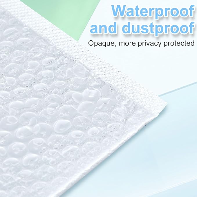 Ireer 10 Pack Extra Large 24 x 28" Bubble Mailers Poly Padded Envelopes Cushioned Mailing Envelopes Bubble Padded Mailers Self Adhesive Waterproof Shipping Bags for Business Christmas Gift Packaging