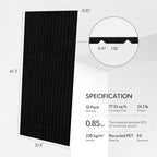 Olanglab Acoustic Wall Panels 10 Pack, 48 x 24 per Acoustic Panels Sound Absorbing, Decorative Sound Panels for Home Studio and Office, Black