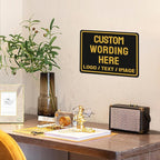 Custom Sign Bulk Personalized Metal Signs For Outdoor Indoor Business Home Store Office Yard Street Lawn Make Your Own Customized Signs With Your Logo Text Photo, 6x8inch