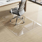 MESAILUP Beveled Edge Irregular Office Chair Mat with Lip for Carpet or Hardwood Floor Crystal Clear 48" x 60" Smooth Glide and Easy Roll On/Off, Heavy Duty and Non-Slip Pad Floor Chair Mat with Lip