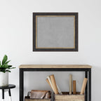 Amanti Art Black Framed Magnetic Board 25x29 Medium Vision Board for use with Magnets, 100% Metal Sheet to Display Items as Office Decor or for Home Organization in mudroom, Kitchen or Kids Room