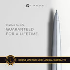 Cross ATX Refillable Ballpoint Pen Presented in a Luxury Gift Box - Medium Point, Black Ink, Pure Chrome