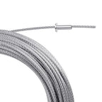 BLIKA 200 Pack Stainless Steel Protector Sleeves for 1/8" 5/32" or 3/16" Deck Cable Railing, for Wood/Composite Posts, T316 Marine Grade, Cable Railing Protector Sleeves