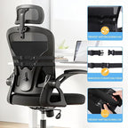 SweetSlubr Lumbar Support Pillow for Office Chair, Car Seats and Home Desks, Ergonomic Back Support with Double Adjustable Straps, Machine Washable Cover, Grey