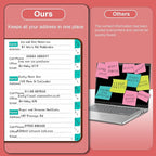BLESWIN Address Book with Alphabetical Tabs, Hardcover Address Book for Record Contacts, Small Address Book to Store All Your Important Informations in One Place, 6.1x4.7" – Red