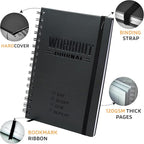 Nextnoid Hardcover Fitness Planner Workout Journal for Men & Women - A5 Sturdy Fitness Log Book to Track Gym & Home Workouts - Separately Packaged 2 Pieces