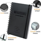 Nextnoid Hardcover Fitness Journal Workout Planner for Men & Women - A5 Sturdy Workout Log Book to Track Gym & Home Workouts - Purple