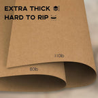 Heavy Weight 110lb Cardstock Brown Printer Paper, Goefun 100 Sheets Brown Cardstock 8.5 x 11 300 GSM for Invitations, Menus, Poster, DIY Card
