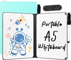 AGM Portable White Board Dry Erase, Double Sided Folding Whiteboards with Pen, Small Dry Erase Board for Study, Meeting, Doodling, Planning, Mint Green