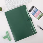 SKYDUE Expanding File Organizer with 8 Pockets, Accordion File Folders with Labels, Portable Document Paper Bill Receipt Organizer, Home College School Office Supplies, Letter Size,ForestGreen