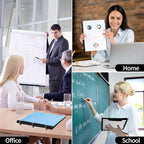 Tashkummy 360 Degree Pivotable Binder, Upgraded 3 Ring Binder 1 inch, Flexible Binders 3 Ring, Foldable Three Ring Binders- White