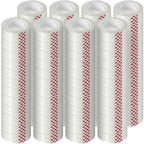 Turxayox 72 Rolls Transparent Tape Refills, Clear Tape, 3/4 x 800 Inches, Glossy Gift Wrapping Tapes for Dispenser, Office, School, Home