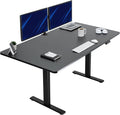 VIVO Electric 71 x 36 in Standing Desk, Memory Height Adjustment, 1B Series, Holds 220 lbs, Black Top Black Frame, DESK-KIT-1B7B-36