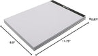 Amazon Basics Quad-Ruled Graph Paper Pad, Pack of 2, 8.5 Inch x 11.75 Inch, 100 Sheets/Pad, White