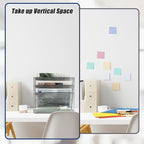 EASEPRES Desk File Organizer Mesh 4-Tier, Hanging Wall Mount Document Organization Stand, Desktop Vertical Mail Paper Folder Holder Rack with Bottom Tray for Office Home Cubicle Countertop, Gray