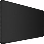 Large Extended Long Mousepad, 47.2x23.6 inch Large Gaming Non-Slip Mouse pad, Water Resist Computer Keyboard Mat Rubber Base Long Desk Pad for Work & Gaming, Office & Home, Black