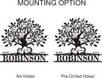 Personalized Family Tree Metal Sign Custom Last Name Sign Tree of Life Wall Art Family Name Wall Decor Custom Metal Wall Sign Anniversary Decoration Personalized Home Decor Gift Idea