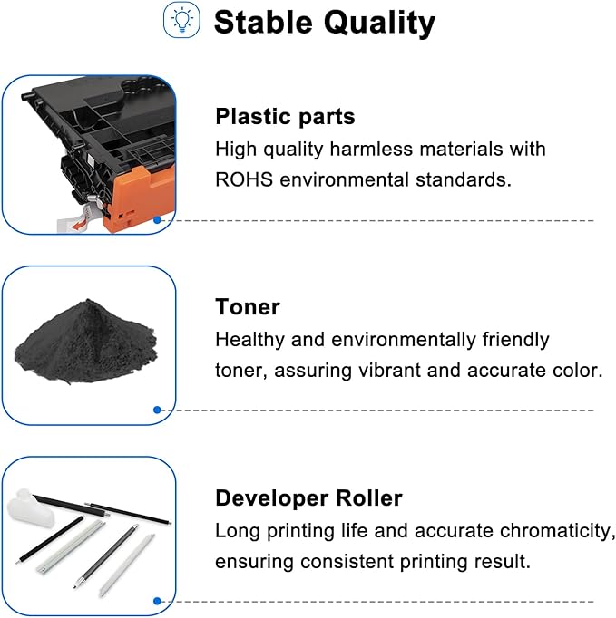 147A Black Toner Cartridge Compatible Toner Cartridge Replacement for HP 147A W1470A 147X W1470X for Enterprise M610n M611dn M611x M612dn M612x MFP M634h M635fht M635h M636fh Printer Ink (2-Pack)
