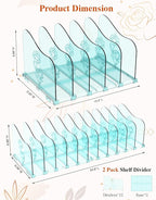 COWVTUJ Adjustable Rose File Organizer for Desk, Vertical File Folder Holders for Magazines, Upright Desktop Binder Organizer, Clear Paper Bookshelf Divider File Sorter for School Office Supplies