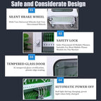 40-Slot Mobile Charging Station & Storage Cart - Secure Charging Locker Cabinet with Built-in Power, Wheels & Lock for Phones Portable Organizer for Classroom, Office, Hotel Use