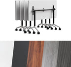 Goakwwuz Conference Room Table, Folding Conference Tables,Thicken Grey Tabletop,Flip Top Wooden Seminar Meeting Room Table for Conference Room Offices (4, Black+White, 55.1”)