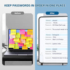 Password Keeper Book with Alphabetical Tabs，4.3"x5.7" Small Password Books for Seniors Password Notebook for Internet Website Address Log in Detail (Black)