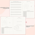 &And Per Se Fitness Workout Journal for Men & Women, Workout Log Book Planner with Daily Diet, Gym Exercise & Training Trackers - Undated, A5 Size, Leather Hardcover (Rose Gold)