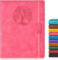 Biuwory Lined Journal Notebook for Women Men,256 Pages A4 Large Hardcover Leather Journals for Writing,Travel,Business,Work,School,College Ruled Notebooks for Note Taking, Diary Notepad 8.6"×11"